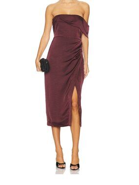 ASTR the Label Gwyneria Dress Eggplant Small
